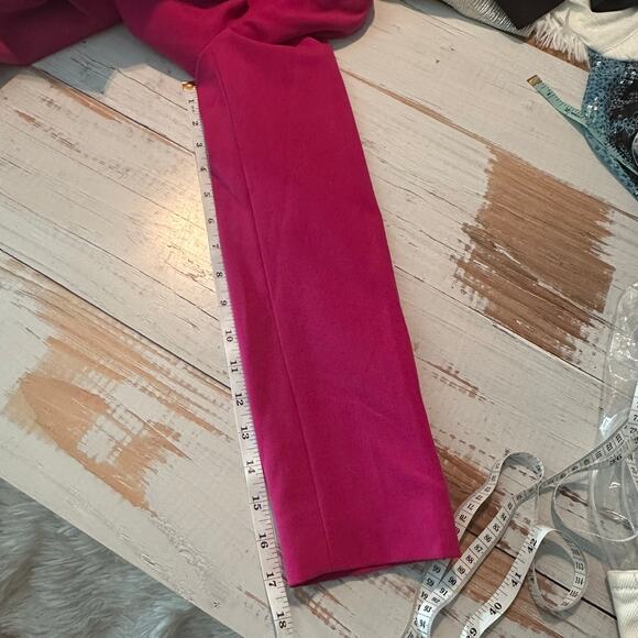 MICHAEL Michael Kors Solid Two Button Blazer Jacket Size 6 Deep Fuchsia - Picture 12 of 12
